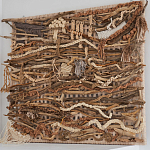 Большая Абстрактное Панно из веток и нитей Dryad Wall Art варинант исполнения - 1 | Loft Concept в Краснодаре