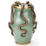 Фарфоровая ваза с декоративными змеями Eden Garden варинант исполнения - 2 | Loft Concept в Краснодаре