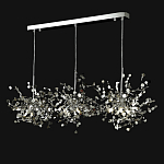 Люстра подвесная из трех частей с металлическими круглыми элементами Terzani Argent варинант исполнения - 9 | Loft Concept в Краснодаре