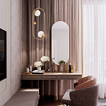 Подвесной светильник с 2-мя сферическими плафонами из рельефного акрила Pearls Suspension Hanging Lamp варинант исполнения - 2 | Loft Concept в Краснодаре