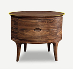 Прикроватный столик из дерева с 2-мя ящиками Moon Walnut Furniture варинант исполнения - 6 | Loft Concept в Краснодаре