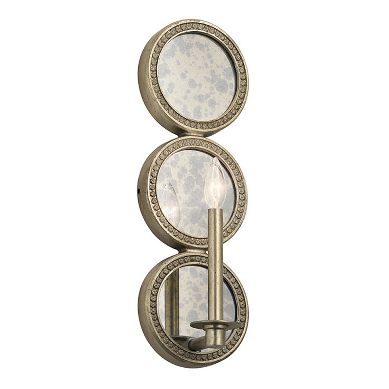 Бра в виде трех круглых зеркал Kichler Серебряный в Краснодаре | Loft Concept 