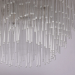 Люстра круглая с прозрачными стеклянными трубками Nembus варинант исполнения - 6 | Loft Concept в Краснодаре