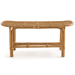 Скамья из ротанга с подушкой Manlio Rattan Bench варинант исполнения - 5 | Loft Concept в Краснодаре