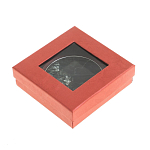 Зеркало карманное двухстороннее круглое из натурального камня Серафинит в подарочной упаковке Silver Stone Mirrors варинант исполнения - 4 | Loft Concept в Краснодаре