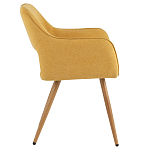 Стул в рогожке желтого цвета NEASAN STOOL варинант исполнения - 5 | Loft Concept в Краснодаре