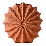 Ваза керамическая в виде круглой терракотовой морской раковины Galapagos варинант исполнения - 1 | Loft Concept в Краснодаре