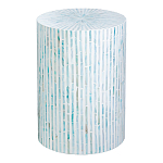 Столик с инкрустацией с перламутровым узором Dominic Blue варинант исполнения - 1 | Loft Concept в Краснодаре