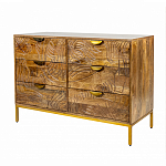 Комод с выдвижными ящиками и фактурным фасадом Termite варинант исполнения - 3 | Loft Concept в Краснодаре