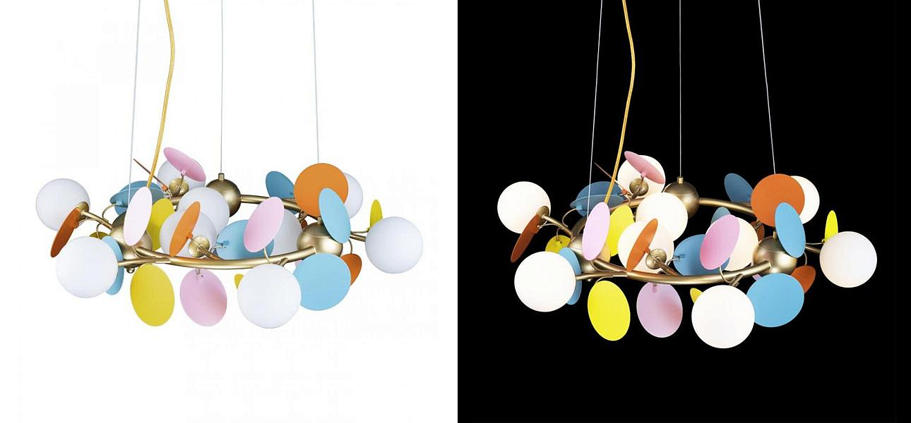 Люстра MATISSE Chandelier circle multicolor диаметр 70 Люстра MATISSE Chandelier circle multicolor диаметр 70 - Loft-Concept в Краснодаре