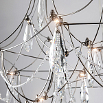 Люстра с каркасом из тонких металлических нитей и хрустальными подвесками Crystal Metal Threads Chandelier 60 варинант исполнения - 2 | Loft Concept в Краснодаре