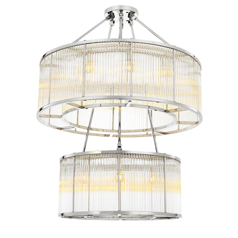 Люстра Chandelier Bernardi Nickel Никель Прозрачный в Краснодаре | Loft Concept 