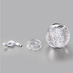 Настольная лампа с прозрачным шарообразным плафоном на цилиндрической подставке Crystal Globule варинант исполнения - 7 | Loft Concept в Краснодаре