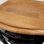 Тумба прикроватная из массива березы с 2-мя ящиками в стиле прованс Vintage варинант исполнения - 6 | Loft Concept в Краснодаре