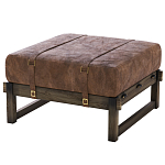 Пуф Duncan винтажная коричневая кожа  варинант исполнения - 2 | Loft Concept в Краснодаре