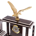 Настольный письменный набор из природного камня обсидиана с декором в виде орла Golden Eagle варинант исполнения - 2 | Loft Concept в Краснодаре