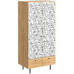 Шкаф с принтом Floral notes варинант исполнения - 1 | Loft Concept в Краснодаре