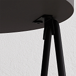 Стол приставной с 2-мя круглыми столешницами цвета антрацит ESSEL SIDE TABLE ANTHRACITE варинант исполнения - 1 | Loft Concept в Краснодаре