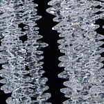 Люстра многоярусная с каркасом из металла и прозрачными подвесками FAIRYTREE Light варинант исполнения - 7 | Loft Concept в Краснодаре