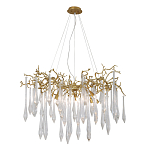 Люстра подвесная с прозрачными подвесками в форме капель Droplet Chandelier варинант исполнения - 3 | Loft Concept в Краснодаре