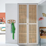 Шкаф с двумя дверцами из плетеного ротанга Tomio Wicker Furniture варинант исполнения - 9 | Loft Concept в Краснодаре