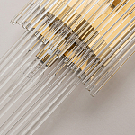 Бра с золотистым основанием и прозрачными трубками Nembus варинант исполнения - 3 | Loft Concept в Краснодаре