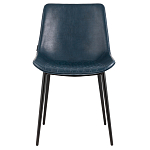 Стул с обивкой из экокожи темно-синего цвета RHOMBUSES UPHOLSTERY варинант исполнения - 2 | Loft Concept в Краснодаре