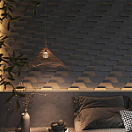 Гипсовая 3D Панель FIN варинант исполнения - 1 | Loft Concept в Краснодаре