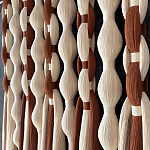 Дизайнерский Декор на стену с кисточками из хлопковых нитей wall panel Thread brushes варинант исполнения - 2 | Loft Concept в Краснодаре