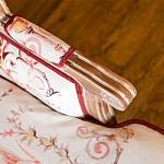 Трехместный диван из массива бука бежевый с растительным орнаментом Raffael Renaissance Beige Sofa варинант исполнения - 4 | Loft Concept в Краснодаре