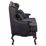 Диван двухместный George Grand Seating black velour варинант исполнения - 2 | Loft Concept в Краснодаре