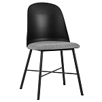 Стул из прочного пластика на металлическом основании Anora Black варинант исполнения - 1 | Loft Concept в Краснодаре