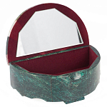 Шкатулка с мозаикой из натурального камня змеевик Stone Casket варинант исполнения - 2 | Loft Concept в Краснодаре