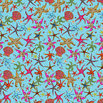 Stiletto Sideboard Blue nautical print варинант исполнения - 1 | Loft Concept в Краснодаре