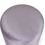 Пуф фиолетовый велюр на золотом металлическом основании Golden Belt варинант исполнения - 2 | Loft Concept в Краснодаре