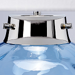 Настольная лампа с шарообразным прозрачным основанием из цветного переработанного стекла и белым цилиндрическим абажуром Elstead Lighting варинант исполнения - 8 | Loft Concept в Краснодаре