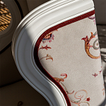 Кресло из массива бука бежевое с растительным орнаментом Raffael Beige Floral Armchair варинант исполнения - 4 | Loft Concept в Краснодаре