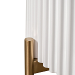 Тумбочка белая круглая с мраморной столешницей Thoroughbass варинант исполнения - 3 | Loft Concept в Краснодаре