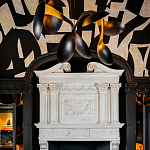 Обои ручная роспись в стиле Арт-деко Symphony Original colourway on Flint silk dupion варинант исполнения - 5 | Loft Concept в Краснодаре