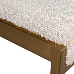 Стул барный букле бежевый с каркасом цвета матовое золото Tactility варинант исполнения - 3 | Loft Concept в Краснодаре