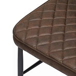 Стул с темно-коричневой обивкой из экокожи Benderson варинант исполнения - 6 | Loft Concept в Краснодаре