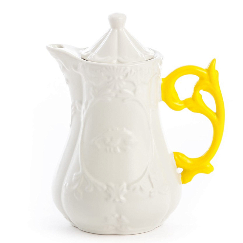 Заварочный чайник Seletti I-Teapot Yellow Белый Желтый в Краснодаре | Loft Concept 