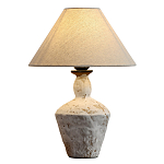 Настольная лампа с керамическим фактурным основанием и тканевым абажуром Eastern Tale варинант исполнения - 1 | Loft Concept в Краснодаре