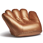 Дизайнерское кожаное кресло в форме руки Poltronova Joe Gold  Armchair варинант исполнения - 2 | Loft Concept в Краснодаре