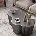 Дизайнерский журнальный стол зеркальный волнистой формы Gytep варинант исполнения - 3 | Loft Concept в Краснодаре