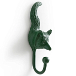 Настенный крючок лиса Fox Wall Hook Green варинант исполнения - 2 | Loft Concept в Краснодаре