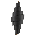 Бра в форме спирали черное с золотой внутренней отделкой Warm Glow варинант исполнения - 2 | Loft Concept в Краснодаре