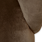 Барный стул со спинкой на 4-х деревянных ножках Коричневый Велюр Vendramin Chair  варинант исполнения - 4 | Loft Concept в Краснодаре