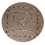 Столик журнальный круглый с полосатым узором Zebroids варинант исполнения - 7 | Loft Concept в Краснодаре