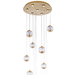 Каскадная люстра с сферическими плафонами из акрила Veva Lamps Chandelier варинант исполнения - 3 | Loft Concept в Краснодаре